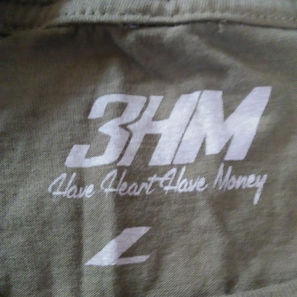 3HM Youth / Mens Dark Green Tee T - Shirt - Picture 5 of 5